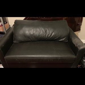 Black pull out futon sofa
